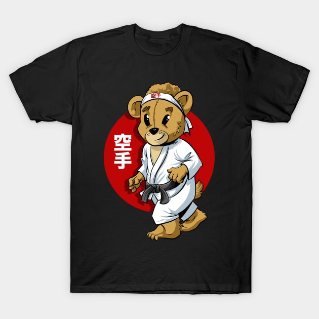 Karate Mascot Kids Club T-Shirt by Black Tee Inc